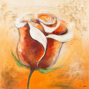 Surya Wall Decor Hpo-5006: Stunning 32” X 32” Framed Art For Elegant Home Interiors, Usa-made Main, Red Canvas Hpo5016-3232