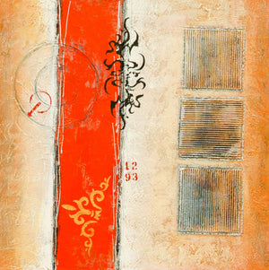 Surya Wall Decor Hpo-5006: Stunning 32” X 32” Framed Art For Elegant Home Interiors, Usa-made Main, Red Canvas Hpo5020-3232