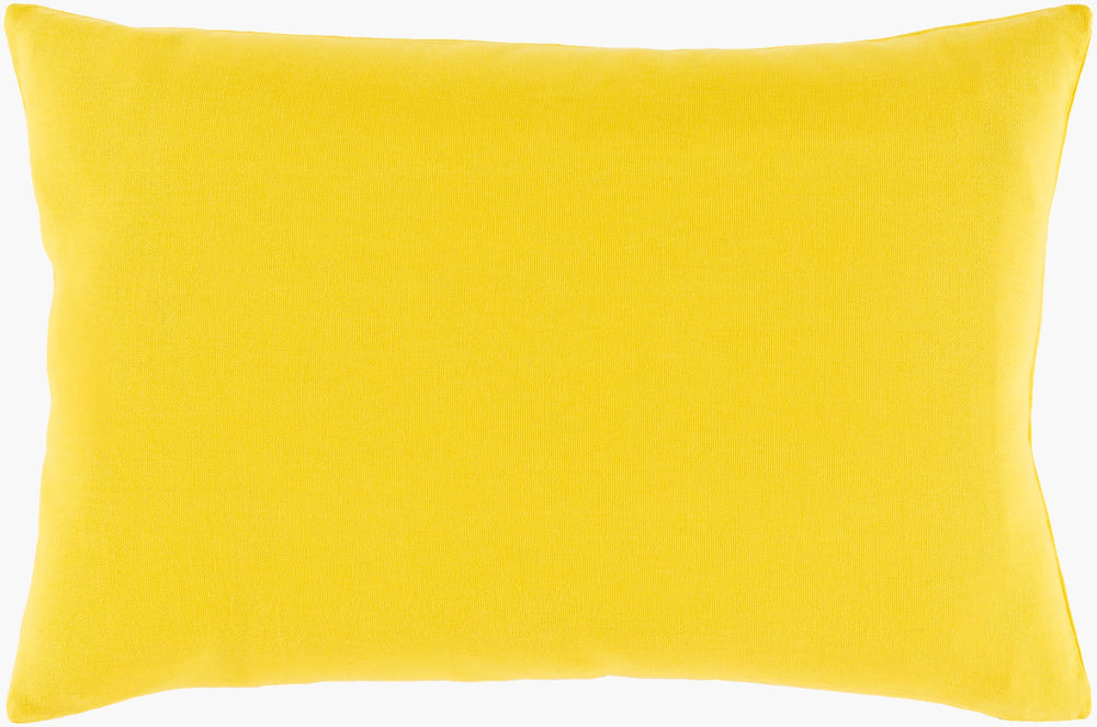 Surya Happy Hpp-001 13"L X 20"W Durable Cotton Lumbar Pillow - Modern Decor Charm & Comfort Guaranteed! Yellow Cotton,Cotton Hpp001-1320