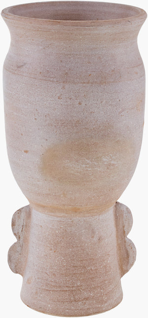 Surya Harappa Vase – 18"H Terracotta Decorative Accent For Bohemian Home Decor & Timeless Style Gray Terracotta Hpr001-1888