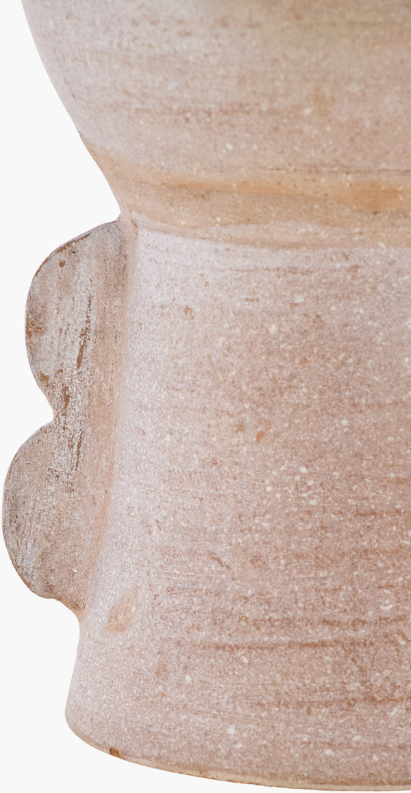 Surya Harappa Vase – 18"H Terracotta Decorative Accent For Bohemian Home Decor & Timeless Style Gray Terracotta Hpr001-1888