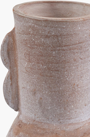 Surya Harappa Vase – 18"H Terracotta Decorative Accent For Bohemian Home Decor & Timeless Style Gray Terracotta Hpr001-1888