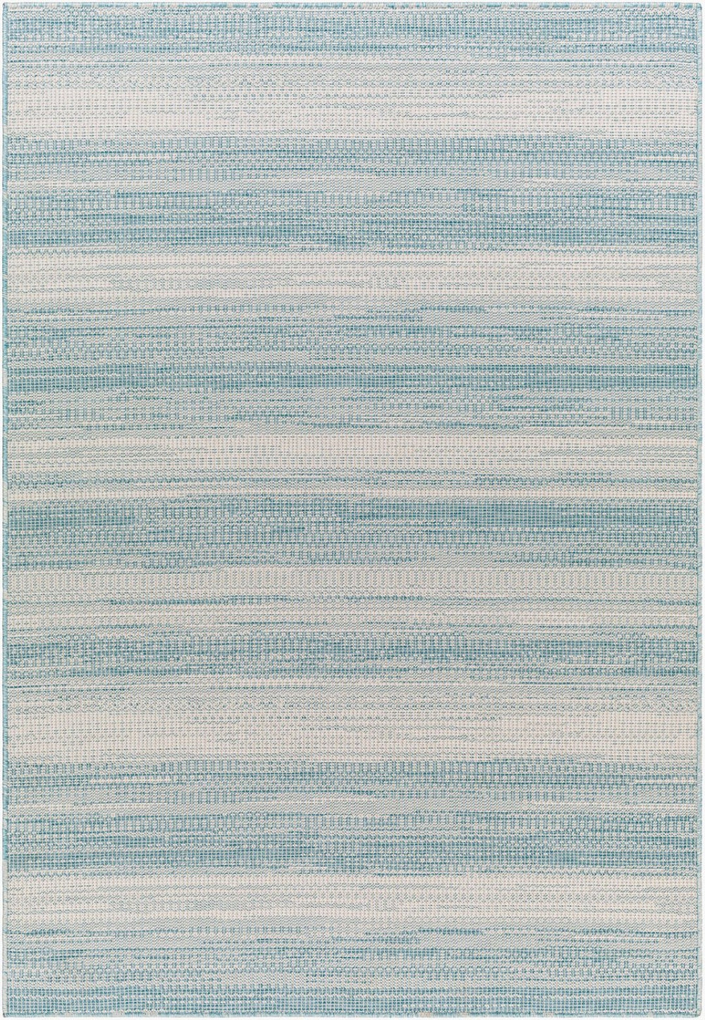 Livabliss Hampton Flatweave Polypropylene Area Rug Geometric Modern Indoor Outdoor Durable Ivory, Medium G 7'8" x 7'8" Square HPT2303-77SQ