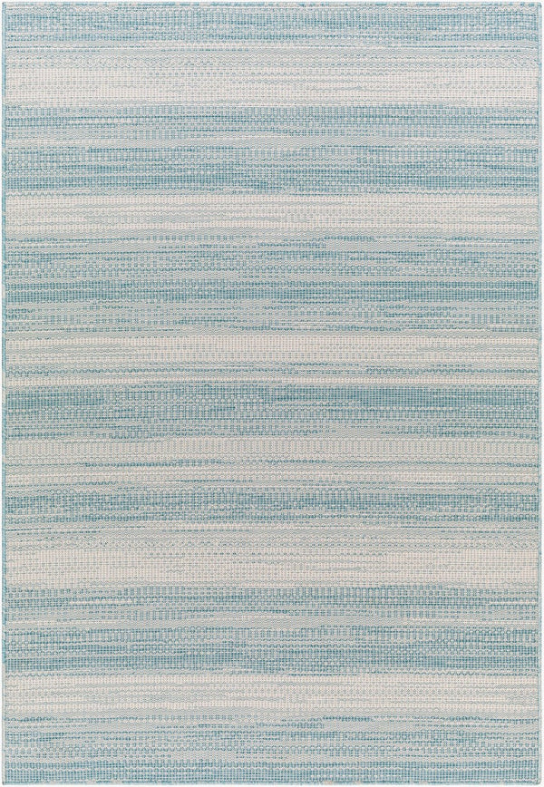 Livabliss Hampton Flatweave Polypropylene Area Rug Geometric Modern Indoor Outdoor Durable Ivory, Medium G 7'8" x 7'8" Square HPT2303-77SQ
