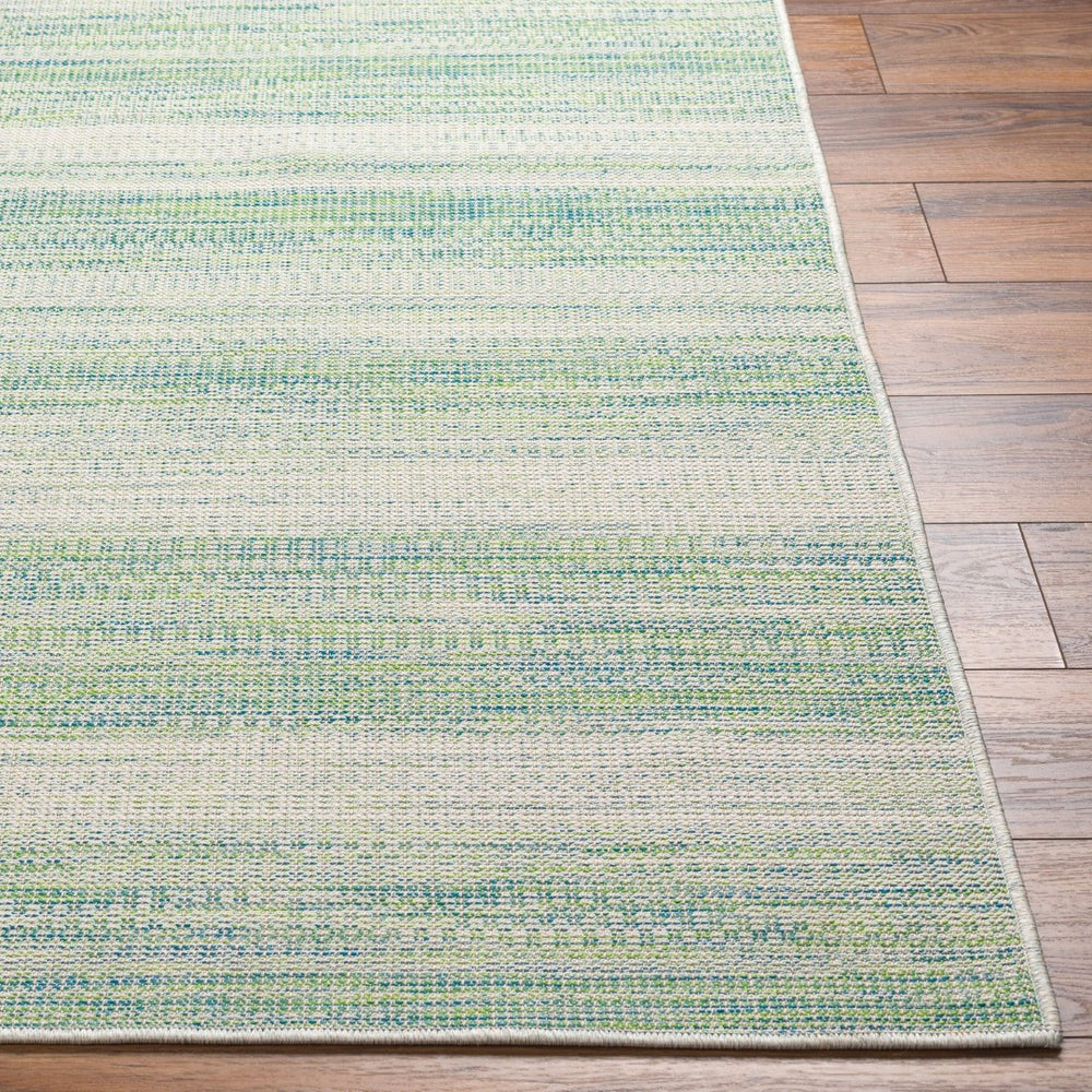 Livabliss Hampton Flatweave Polypropylene Area Rug Machine Woven Geometric Indoor Outdoor Ivory, Emerald 7'8" x 7'8" Round HPT2304-77RD