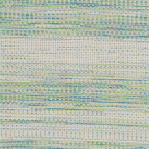 Livabliss Hampton Flatweave Polypropylene Area Rug Machine Woven Geometric Indoor Outdoor Ivory, Emerald 7'8" x 7'8" Square HPT2304-77SQ