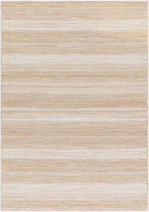 Livabliss Hampton Flatweave Polypropylene Area Rug Turkish Machine Woven Indoor Outdoor Patio Ivory, Brown 7'8" x 7'8" Square HPT2305-77SQ