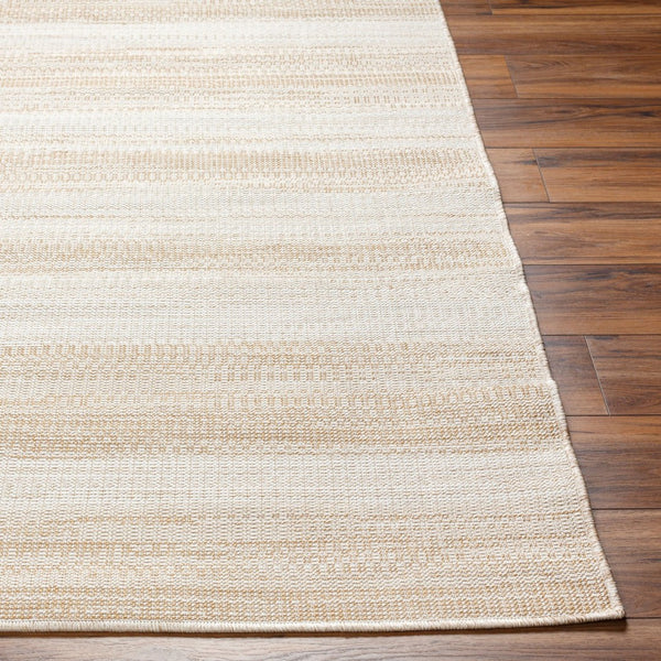 Livabliss Hampton Flatweave Polypropylene Area Rug Turkish Machine Woven Indoor Outdoor Patio Ivory, Brown 7'8" x 7'8" Square HPT2305-77SQ
