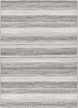 Livabliss Hampton Flatweave Polypropylene Area Rug Geometric Indoor Outdoor High Traffic Floor Accent Ivory, Black 8'11" x 12' HPT2306-81112