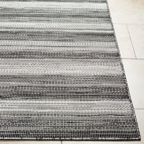 Livabliss Hampton Flatweave Polypropylene Area Rug Geometric Indoor Outdoor High Traffic Floor Accent Ivory, Black 8'11" x 12' HPT2306-81112