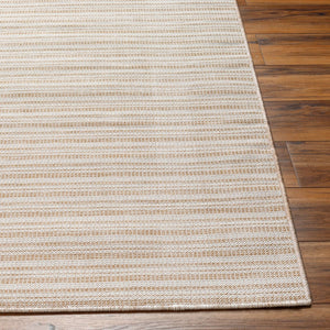 Livabliss Hampton Outdoor Flatweave Polypropylene Area Rug for Patio and High Traffic Spaces Ivory, Brown 8'11" x 12' HPT2309-81112