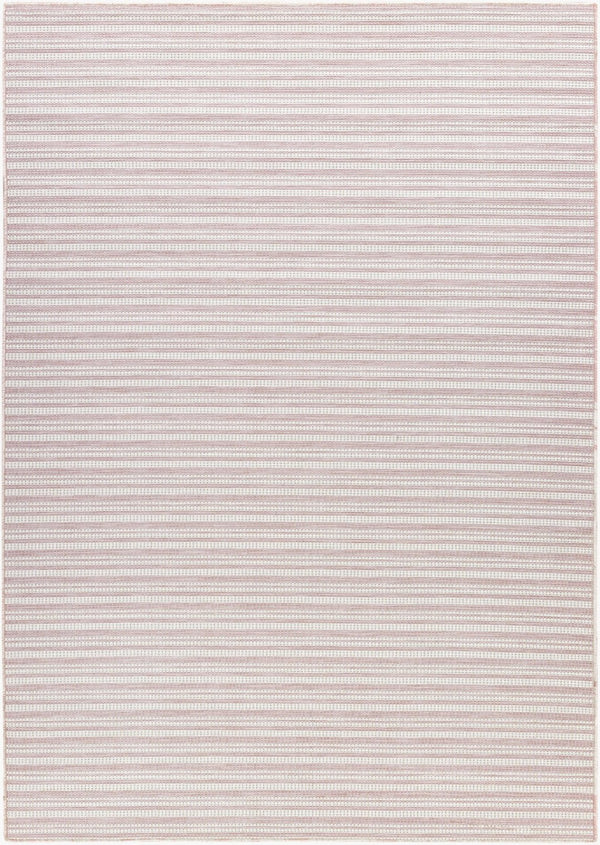 Livabliss Hampton Flatweave Polypropylene Area Rug Turkish Woven Indoor Outdoor Floor Accent Ivory, Plum 7'8" x 7'8" Square HPT2312-77SQ
