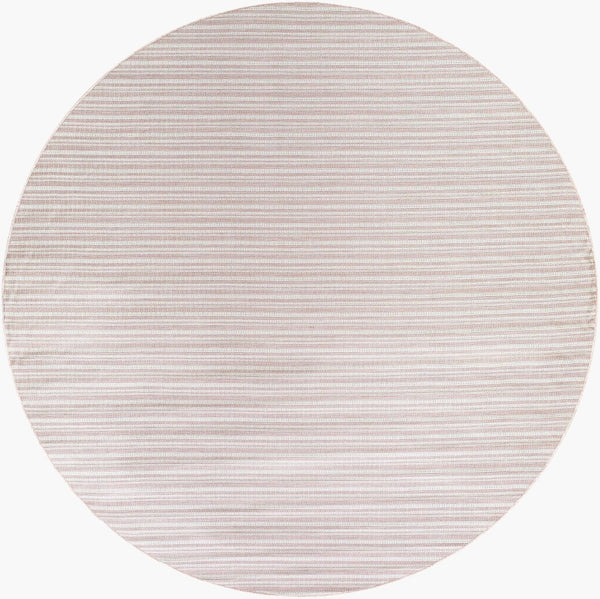 Livabliss Hampton Flatweave Polypropylene Area Rug Turkish Woven Indoor Outdoor Floor Accent Ivory, Plum 7'8" x 7'8" Round HPT2312-77RD