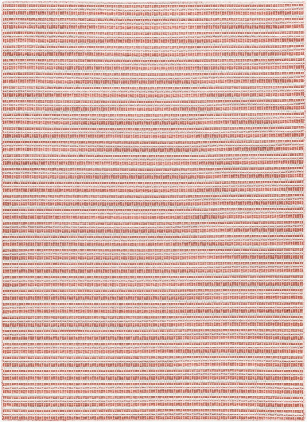 Livabliss Hampton Flatweave Polypropylene Area Rug Machine Woven for Indoor Outdoor Living Spaces Ivory, Red 8'11" x 12' HPT2315-81112