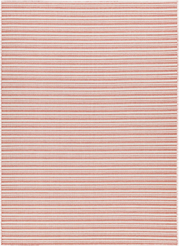 Livabliss Hampton Flatweave Polypropylene Area Rug Machine Woven for Indoor Outdoor Living Spaces Ivory, Red 8'11" x 12' HPT2315-81112