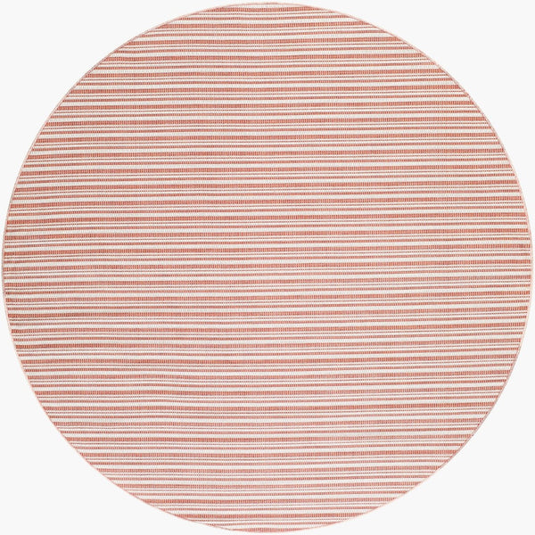 Livabliss Hampton Flatweave Polypropylene Area Rug Machine Woven for Indoor Outdoor Living Spaces Ivory, Red 7'8" x 7'8" HPT2315-77RD