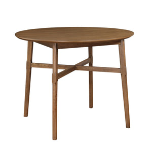 English Elm Steve Silver - Oslo Round Counter Table in Dark Brown Wood with Hairpin Legs, Knife Edge Top, Seats Four Comfortably B081P157023