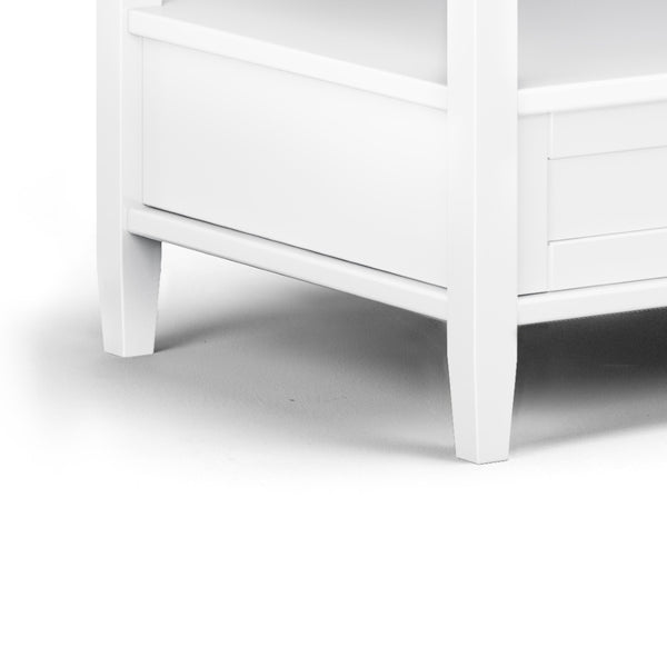 English Elm Warm Shaker Solid Wood Coffee Table - 48" Wide Transitional Design With Hidden Storage & Style B136P159667-GIGA