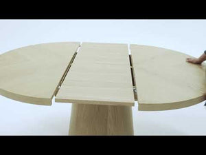 VIG Furniture Modrest Cloud - Modern Natural Oak Extendable Dining Table  VGME-CLOUD-DT