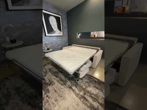 VIG Furniture Lamod Italia Revers - Italian Modern Desert Leather Queen Sofabed VGDTREVERS-160-DESERTO