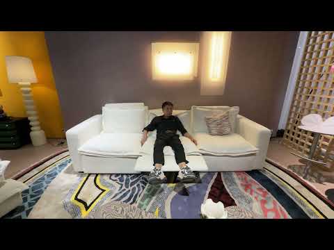 Vig Furniture Divani Casa Almagre - Elegant White Fabric Sofa With 3 Electric Recliners For Ultimate Comfort White  Vgev-g2315-wht