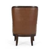 Christopher Knight Home® - Noble House - Mantua Contemporary Upholstered Accent Chair with Nailhead Trim