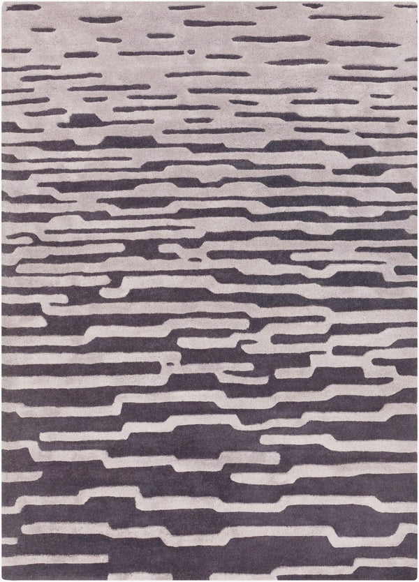 Surya Harlequin Hand Tufted Wool Accent Rug High Pile Texture for Modern Entryways HQL8019-23