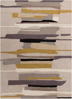 Surya Harlequin Hql-8002 Modern 9' X 12' Hand-tufted High Pile Rug In Nz Wool - Stylish & Durable Decor Gray Wool Hql8022-23