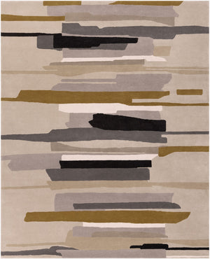 Surya Harlequin Hql-8002 Modern 9' X 12' Hand-tufted High Pile Rug In Nz Wool - Stylish & Durable Decor Gray Wool Hql8022-810