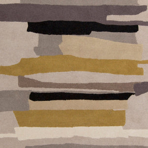 Surya Harlequin Hql-8002 Modern 9' X 12' Hand-tufted High Pile Rug In Nz Wool - Stylish & Durable Decor Gray Wool Hql8022-23