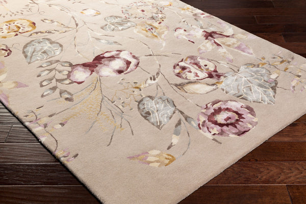 Surya Harlequin Hql-8002 Modern 9' X 12' Hand-tufted High Pile Rug In Nz Wool - Stylish & Durable Decor Burgundy Wool,Viscose Hql8041-23