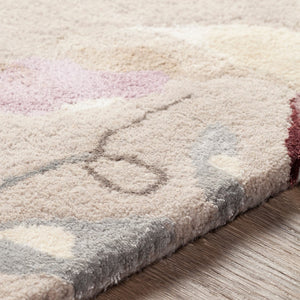 Surya Harlequin Hql-8002 Modern 9' X 12' Hand-tufted High Pile Rug In Nz Wool - Stylish & Durable Decor Burgundy Wool,Viscose Hql8041-23