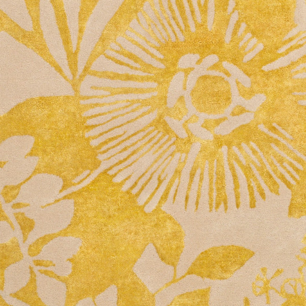 Surya Harlequin Hql-8002 Modern 9' X 12' Hand-tufted High Pile Rug In Nz Wool - Stylish & Durable Decor Mustard Viscose,Wool Hql8043-23