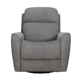 Parker House Parker Living Quest - Upgrade Charcoal Cordless Swivel Glider Recliner - Powered By Freemotion Upgrade Charcoal 94% Polyester, 6% Nylon MQUE#812GSPH-P25-UPCH