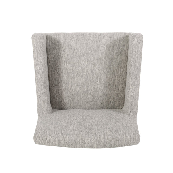 English Elm Upholstered Counter Stool with Rubberwood Frame for Kitchen Island or Home Bar 71252.00LGRY