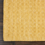 Nourison Perris PERR1 Handmade Woven No Border Indoor Only Contemporary  Rug Gold, Yellow 100% Wool 99446222978