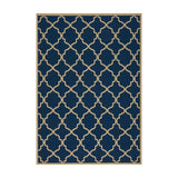 Christopher Knight Home® - Noble House - Serafin Indoor Geometric 5 X 8 Area Rug, Navy and Ivory