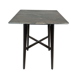 English Elm Christopher Knight Home® - Modern Bar Height Dining Table with Durable High-Pressure Laminate Top and Sleek Rubberwood Legs, Black Finish Grey+Black 65503.00