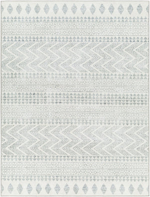 Livabliss Hera Bohemian Global Machine Woven Polyester Runner Rug for Hallways and Entryways White, Medium G 8'10" x 11'10" HRH2300-810119