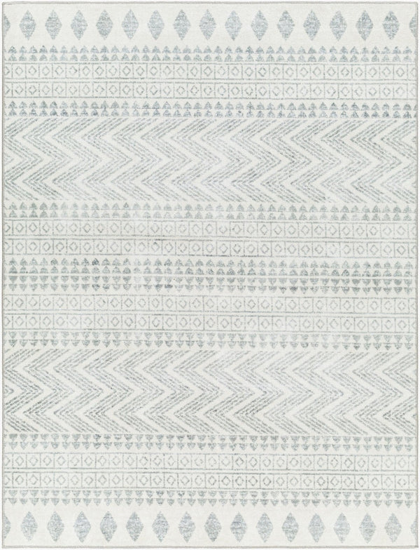 Livabliss Hera Bohemian Global Machine Woven Polyester Runner Rug for Hallways and Entryways White, Medium G 8'10" x 11'10" HRH2300-810119