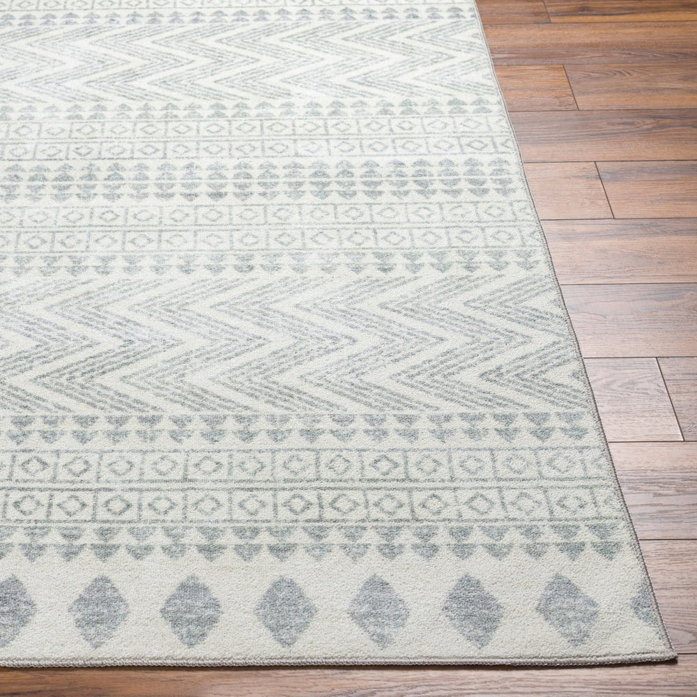 Livabliss Hera Bohemian Global Machine Woven Polyester Runner Rug for Hallways and Entryways White, Medium G 2'7" x 7'3" HRH2300-2773