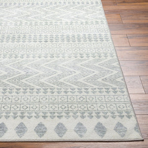 Livabliss Hera Bohemian Global Machine Woven Polyester Runner Rug for Hallways and Entryways White, Medium G 8'10" x 11'10" HRH2300-810119