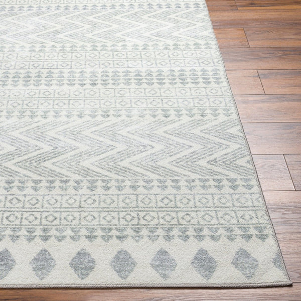 Livabliss Hera Bohemian Global Machine Woven Polyester Runner Rug for Hallways and Entryways White, Medium G 8'10" x 11'10" HRH2300-810119