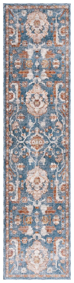 Safavieh Heirloom 720 HRL720 Power Loomed Traditional Rug Blue / Rust HRL720M-24