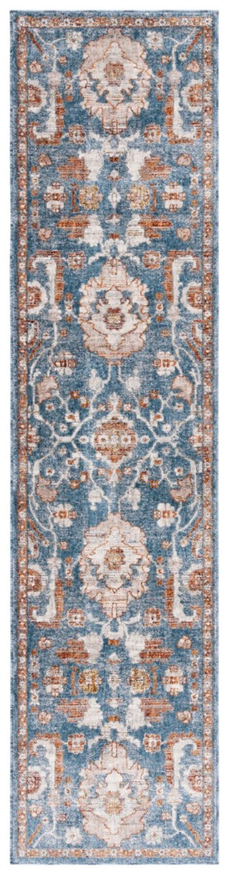 Safavieh Heirloom 720 HRL720 Power Loomed Traditional Rug Blue / Rust HRL720M-24