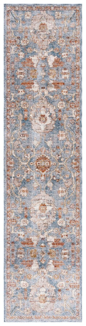 Safavieh Heirloom 728 HRL728 Power Loomed Traditional Rug Grey / Blue Rust HRL728F-24