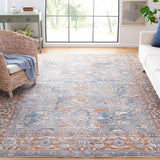 Safavieh Heirloom 728 HRL728 Power Loomed Traditional Rug Grey / Blue Rust HRL728F-24