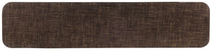 Hooker Furniture Melange Edmun Sofa Table With Dark Wood Finish & Gold Accents, Transitional Console With Shelf, 68" 628-85140-89
