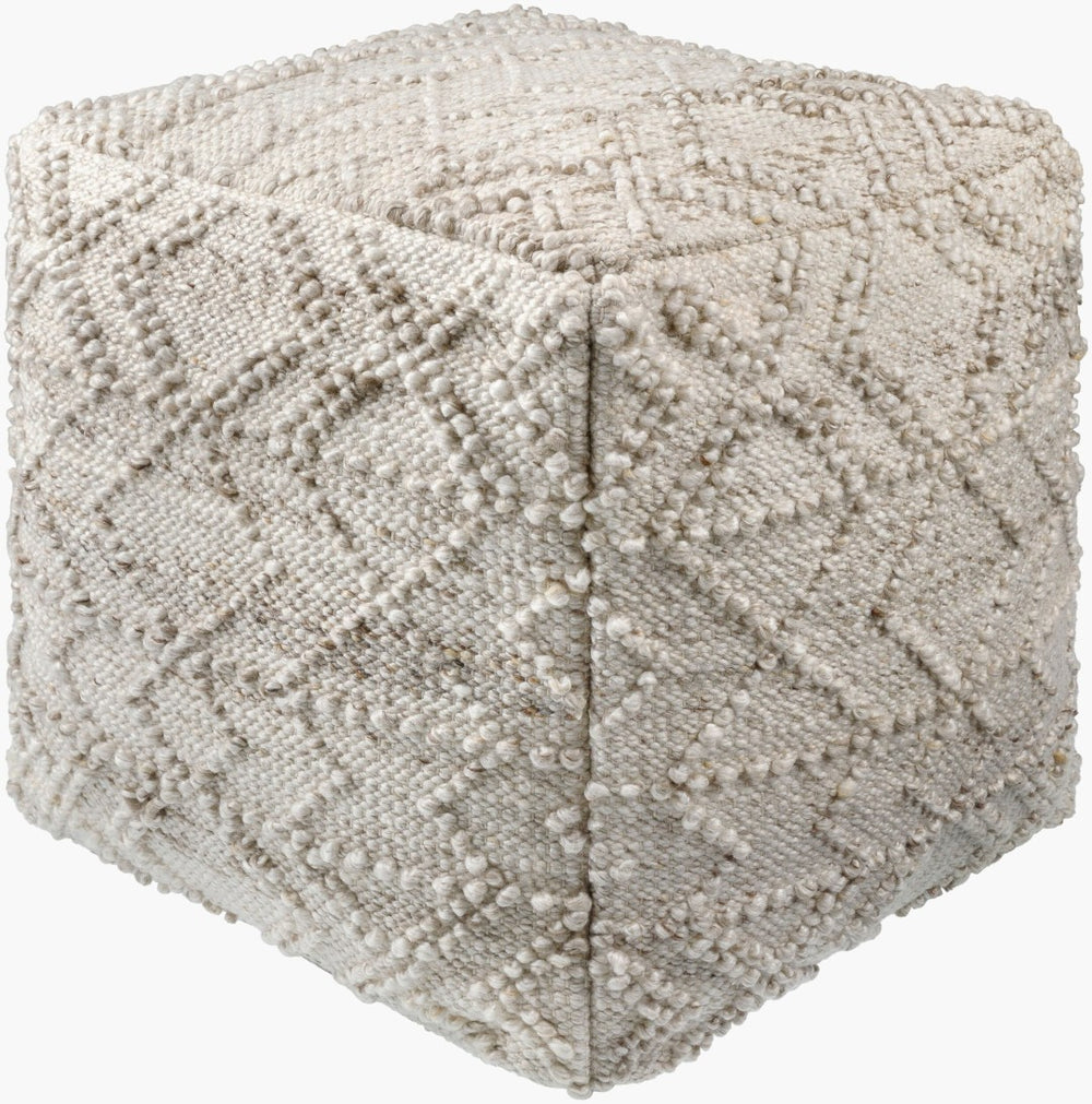 Livabliss Chrisley Woven Recycled Pet Cube Pouf Handcrafted Eco Friendly Indoor Outdoor Footrest HRPF001-181818