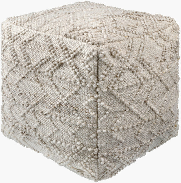 Livabliss Chrisley Woven Recycled Pet Cube Pouf Handcrafted Eco Friendly Indoor Outdoor Footrest HRPF001-181818
